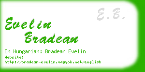 evelin bradean business card